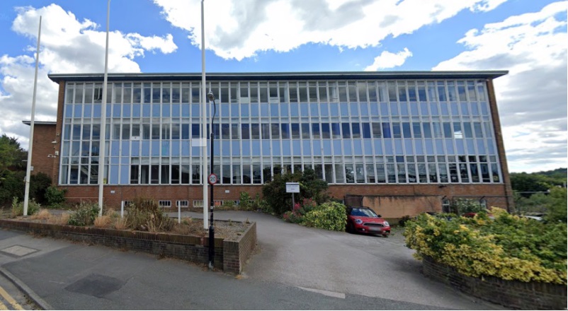 The former Dunlopillo office building on Station Road, Pannal